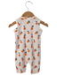 Organic Waffle Easy Romper, Oranges