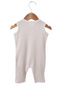 Organic Waffle Easy Romper, Snow