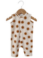 Organic Waffle Easy Romper, Sun