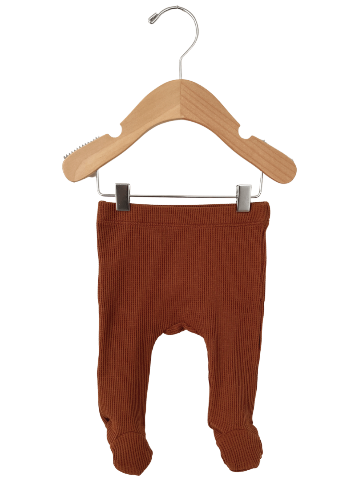 CARAMEL-BROWN LEGGINGS IN ORGANIC RIB KNIT, NEWBORN CARAMEL-BROWN LEGGINGS IN ORGANIC RIB KNIT, NEWBORN