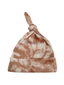 Organic Waffle Knot Beanie, Spice Tie Dye