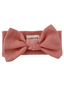 Organic Waffle Knot Bow, Dusty Rose