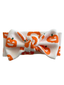 Organic Waffle Knot Bow, Jack-O-Lantern