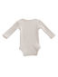 Organic Waffle Long Sleeve Bodysuit, Snow