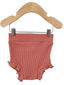 Organic Waffle Ruffle Bloomer, Dusty Rose