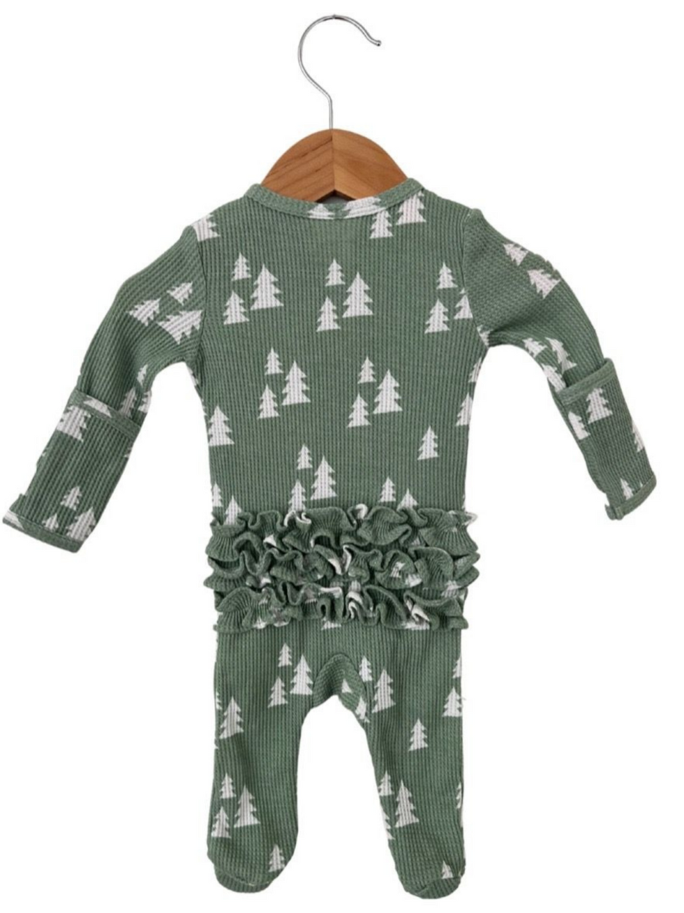 Alpine Trees Organic Waffle Footie