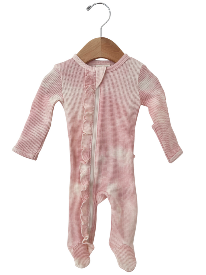 Solid Essentials White Pink Footies main image 1