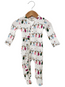 Garden Print Footie w/Zip Ruffle main image 1