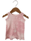 Organic Waffle Shortie Romper, Ballet Pink Tie Dye