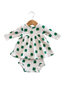 Organic Waffle Simple Dress & Bloomer, Clover