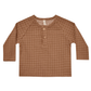 Organic Zion Shirt, Cinnamon Grid