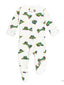 Organic Zipper Footie, Butterfly