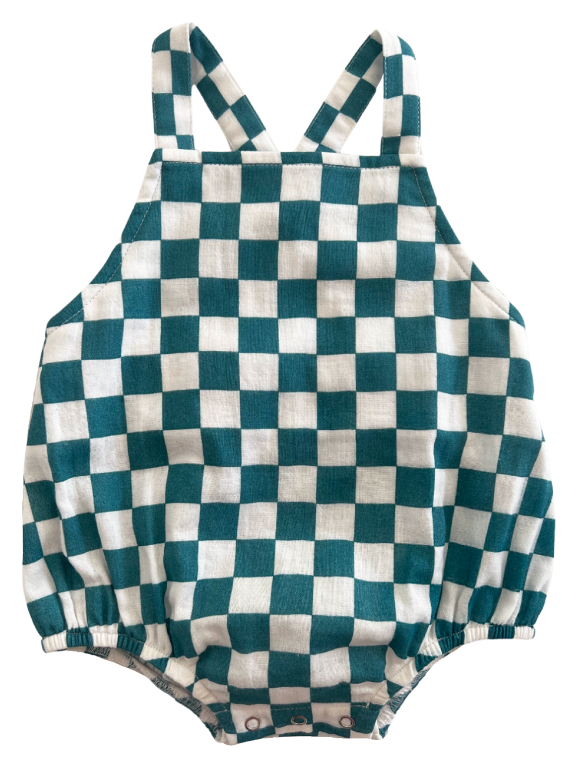 Pacific Checkerboard / Organic August Sunsuit