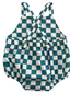 Pacific Checkerboard / Organic August Sunsuit