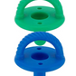 Pacifier 2-Pack, Hero Blue/Clover Cables