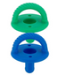 Pacifier 2-Pack, Hero Blue/Clover Cables