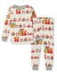 Organic 2-Piece Pajama Set, Holiday Toy Train