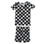 Summer Lounge Set, Black Peace Checkerboard