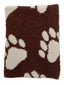 Phufy® Bliss Mini Blanket, Chocolate Bear Paw