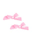 2 Pack Hair Bow w/Clip, Pink Bows