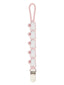 Silicone Pacifier Clip, Pink Bunny