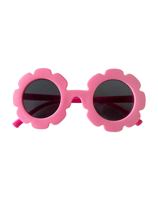 Kids Flower Sunglasses, Pink/Fuchsia