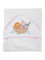 Pink Noah's Ark Hooded Towel