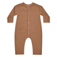 Pocketed Woven Jumpsuit, Cinnamon Grid