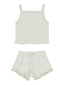 Pointelle Tank + Shortie Set, Mint