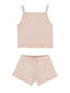 Pointelle Tank + Shortie Set, Melon