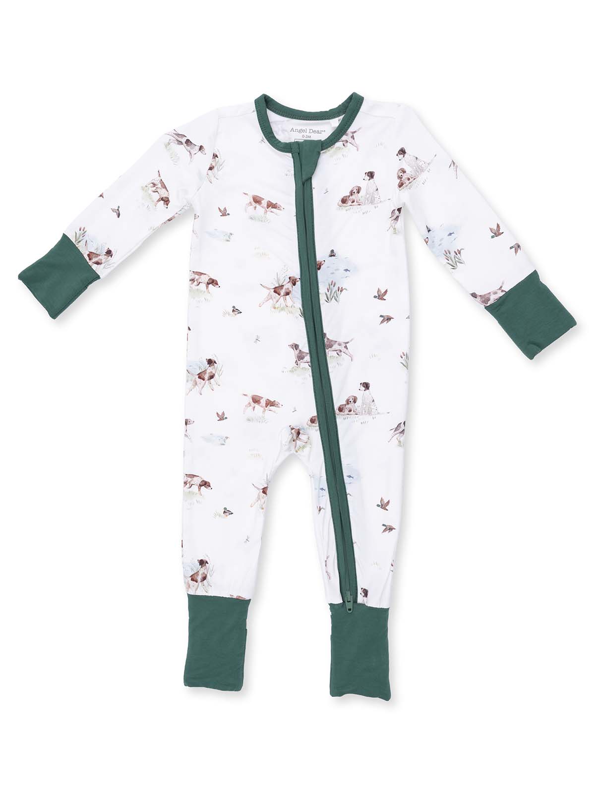 2-Way Zip Romper, Pointer Pups and Duck Buddies