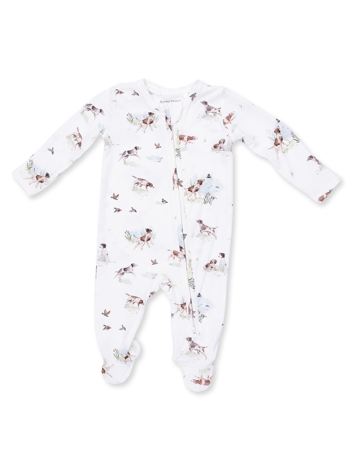 2-Way Zip Footie, Pointer Pups and Duck Buddies