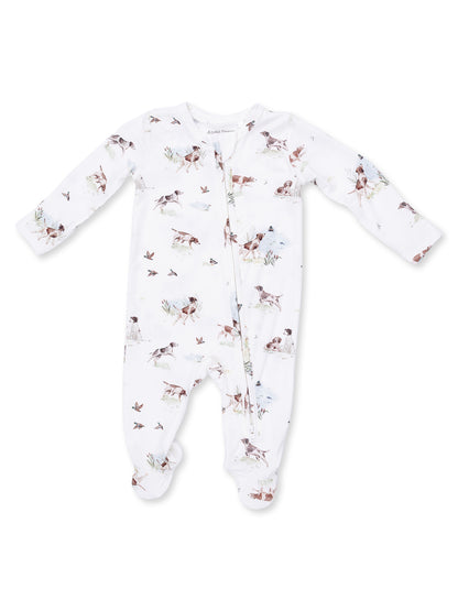 2-Way Zip Footie, Pointer Pups and Duck Buddies
