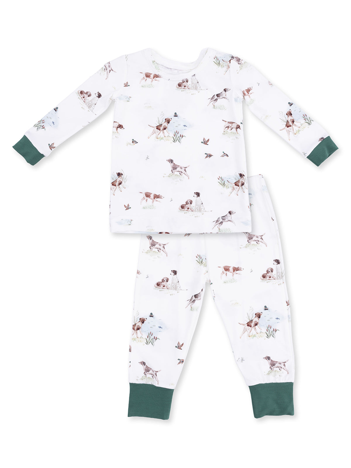 Long Sleeve Loungewear Set, Pointer Pups and Duck Buddies