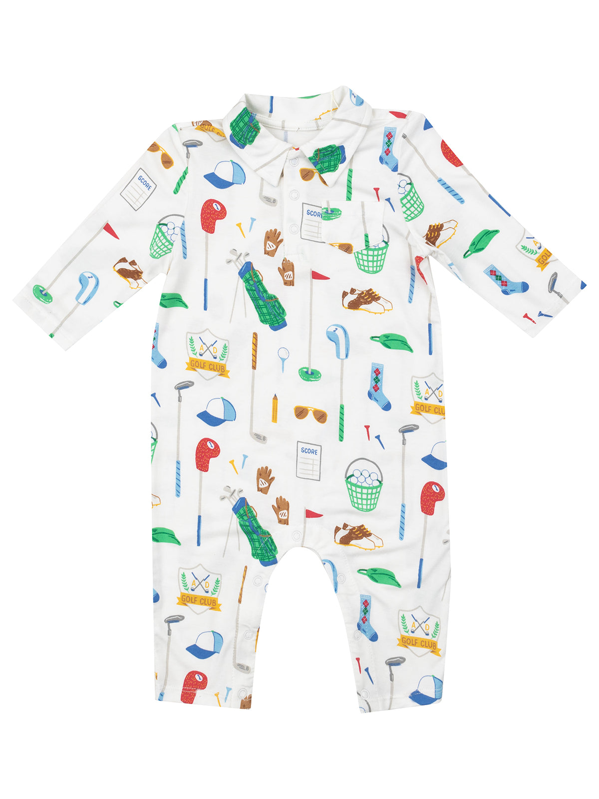 Blue Golf Club Pro 2 Way Zipper Romper