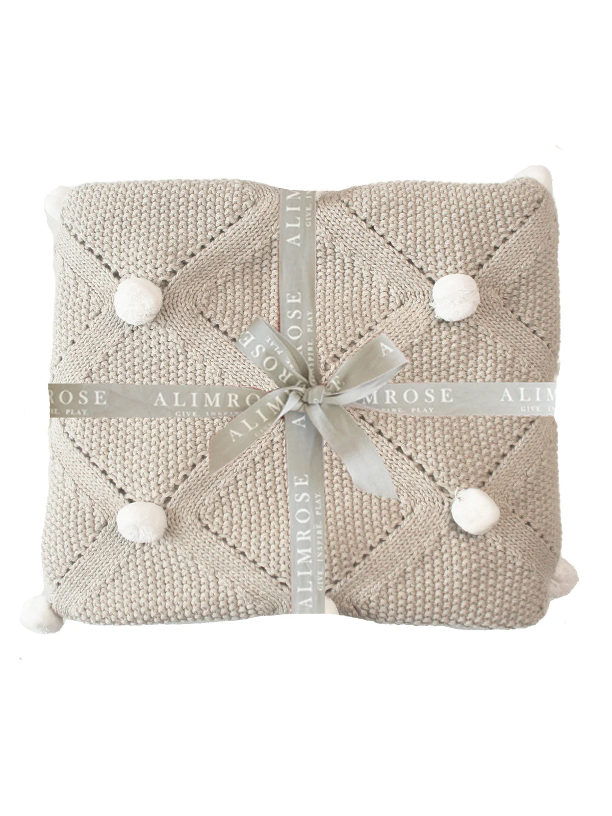 Knit Blanket How To Make A Pom Pom Baby Blanket Pom Pom Baby