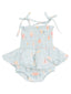 Smocked Bubble w/ Skirt, Pretty Seashells