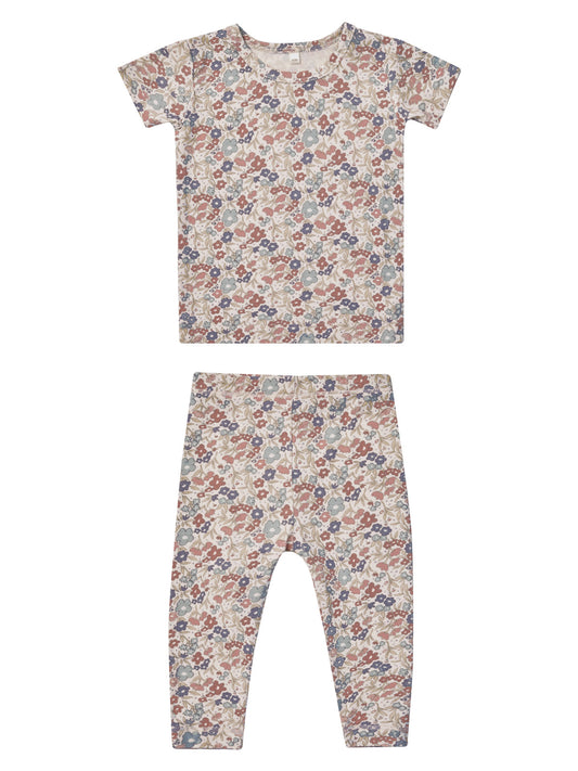 Bamboo Short Sleeve Pajama Set, Bloom