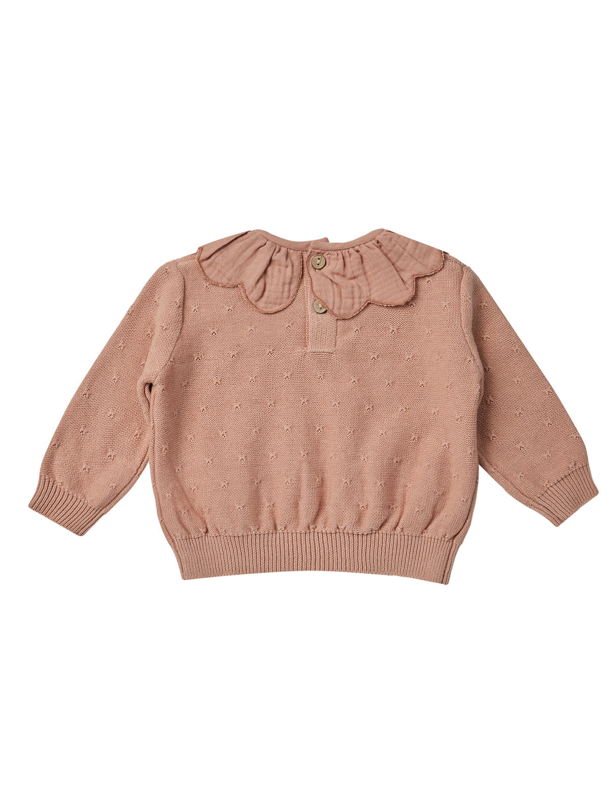 Organic Petal Knit Sweater, Rose