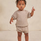 Organic Relaxed Summer Knit Set, Heathered Oat
