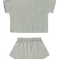 Organic Relaxed Summer Knit Set, Heathered Sky