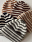 Rib Knit Hat, Saddle Stripe