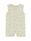 Ribbed Henley Romper, Apples