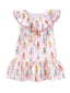 Circle Neck Ruffle Dress, Ribbon Bouquets