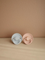 Rope Natural Rubber Pacifier 2-Pack, Powder Blue / Ocean View