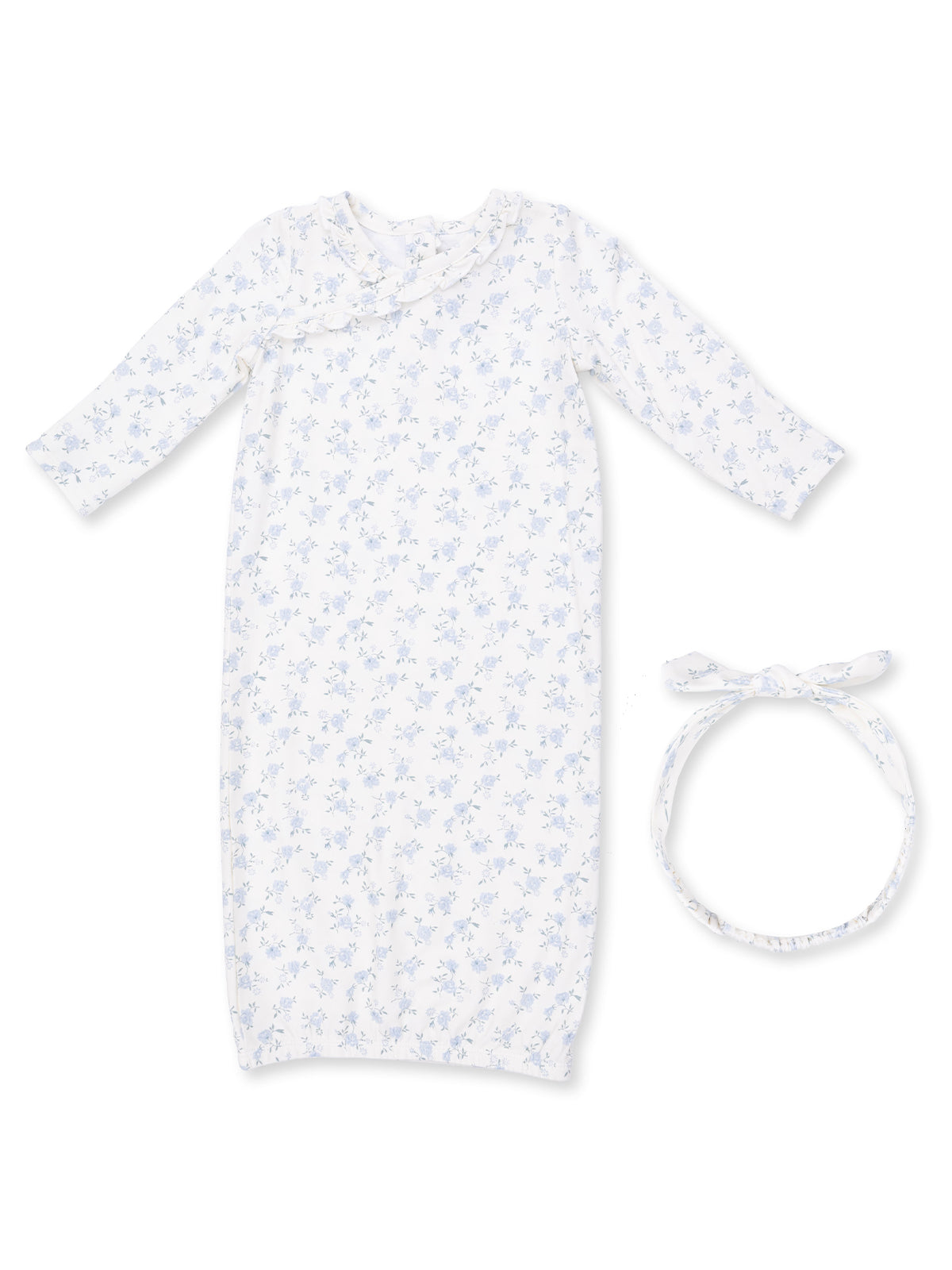 Kimono Gown & Headband Set, Rose Briar