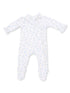 Kimono Ruffle Snap Footie, Rose Briar