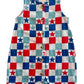 Red, White & Blue Checkerboard / Organic Bay Shortie