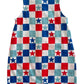 Red, White & Blue Checkerboard / Organic Bay Shortie