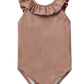 Rylee & Cru Arielle One Piece Swimsuit, Mulberry Shimmer